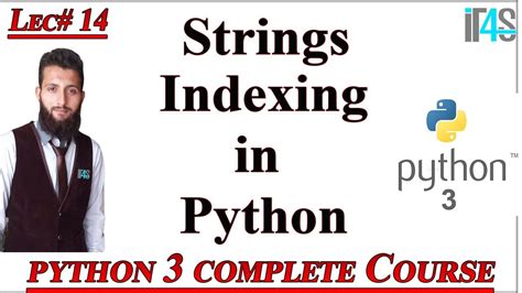 Python Tutorial In Urdu Hindi Strings Indexing In Python Indexing