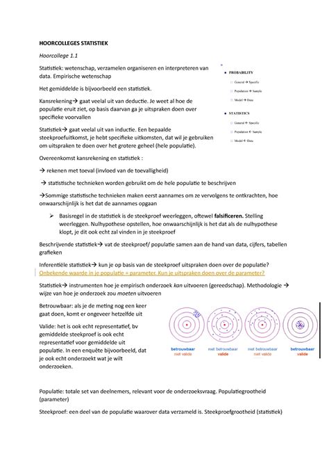 Hoorcolleges Statistiek Online Colleges Hoorcolleges Statistiek