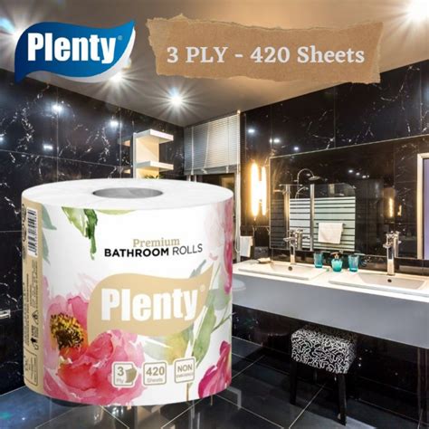 Jual Plenty Premium Toilet Roll Tissue Single Pack Ply Sheets