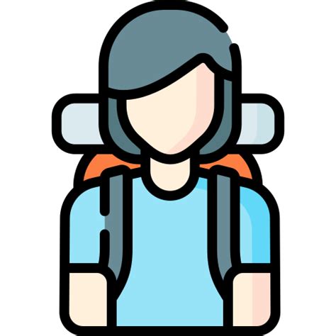 Backpacker Special Lineal Color Icon