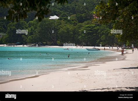 Beau Vallon Beach, Mahe, Seychelles Stock Photo - Alamy