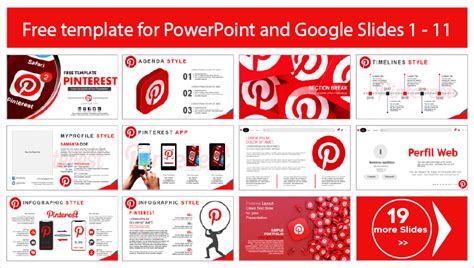 plantilla estilo pinterest plantillas  powerpoint  google