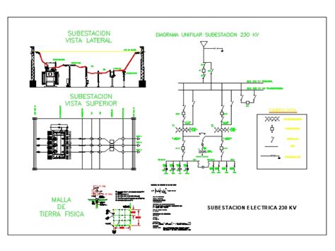 Subestação Elétrica De 230 Kv Em Autocad Cad 68269 Kb Bibliocad