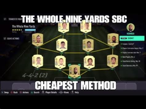 THE WHOLE NINE YARDS SBC CHEAPEST METHOD No Loyalty FIFA 21 Hybrid