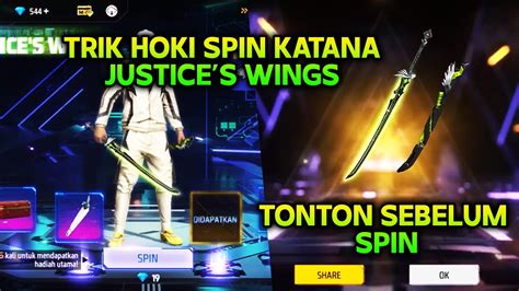 Trik Hoki Spin Katana Justice S Wings Terbaru Ff Youtube