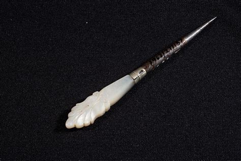 Manicure Implement Metal Mother Of Pearl Handle Waikato Museum