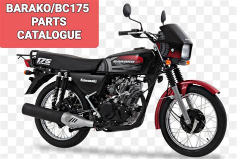 KAWASAKI BC175 BARAKO MOTORCYCLE PARTS CATALOGUE ALL PAGES IN BACK TO