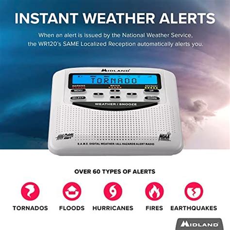 Midland Wr B Noaa Emergency Weather Alert Radio S A M E