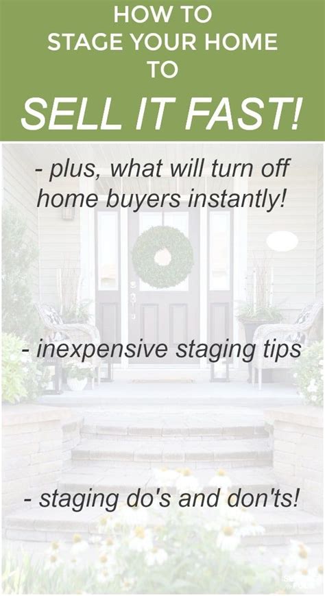 Inexpensive Ways To Stage Your Home To Sell Quickly Things To Sell