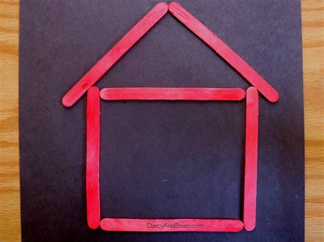 Home Is Where the Heart Is Magnet Popsicle Stick Craft for Kids