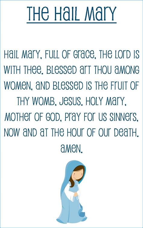 Printable Hail Mary Prayer