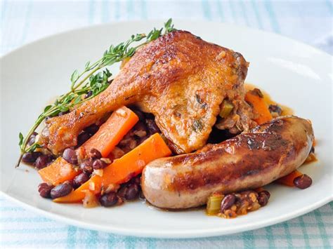 Black Bean Sausage And Duck Cassoulet An Ideal Winter Comfort Food Meal