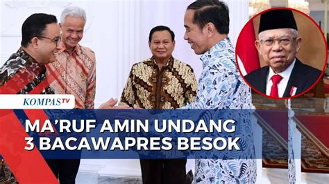 Besok Giliran Wapres Ma Ruf Amin Undang Bacawapres Ke Istana Merdeka