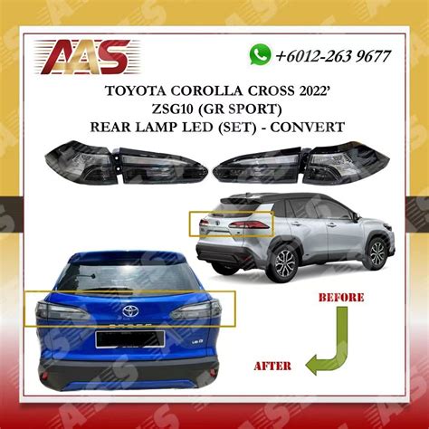 Toyota Corolla Cross 2022 Zsg10 Gr Sport Rear Lamp Led Set