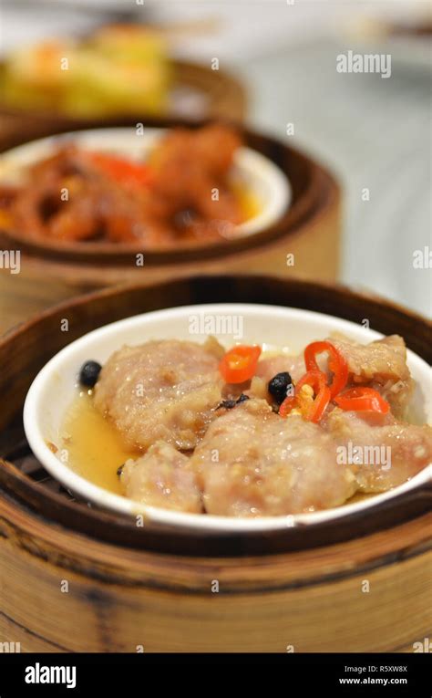 Black Bean Steamed Pork Ribs Stock Photo Alamy