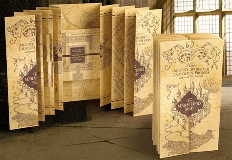 HARRY POTTER Carte Du Maraudeur 185x40cm ARMES DE COLLECTION