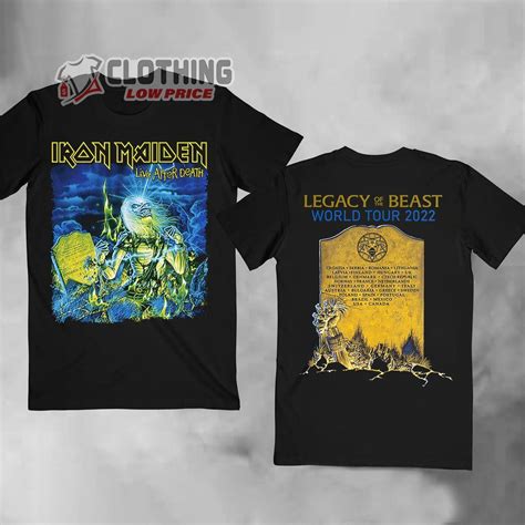 Iron Maiden Legacy Of The Beast World Tour Merch Iron Maiden