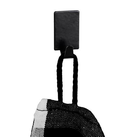 Turbo Lock Rectangular Hooks 4 Pack Matte Black Soko And Co