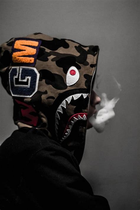 Cocvinex Fashion Crew Mens Fashion Bape Outfits Bape Shark Hoodie