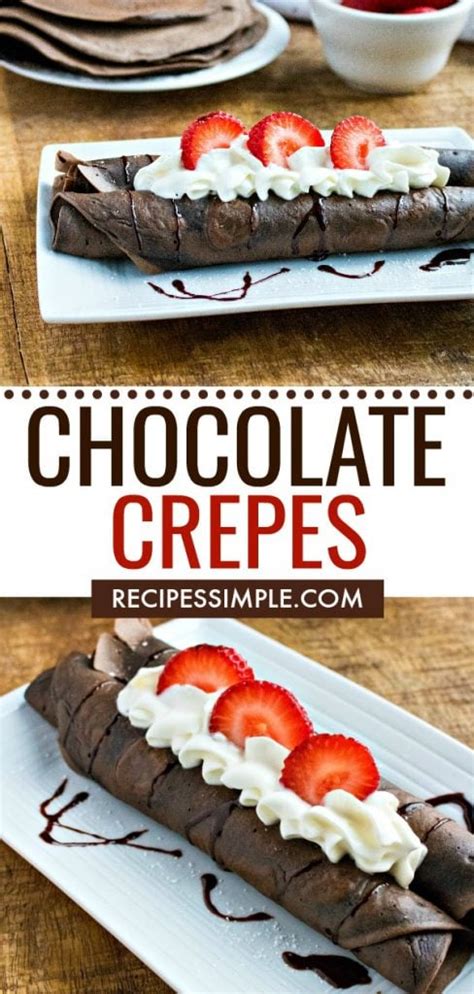 Chocolate Dessert Crepes - Recipes Simple