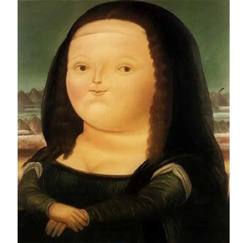 Fernando Botero Mona Lisa Painting