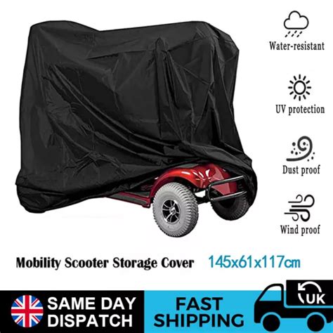 HEAVY DUTY MOBILITY Scooter Storage Cover Rain Dust UV Protector ...