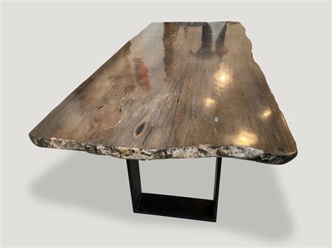 Super Smooth Petrified Wood Dining Table Ch Andrianna Shamaris