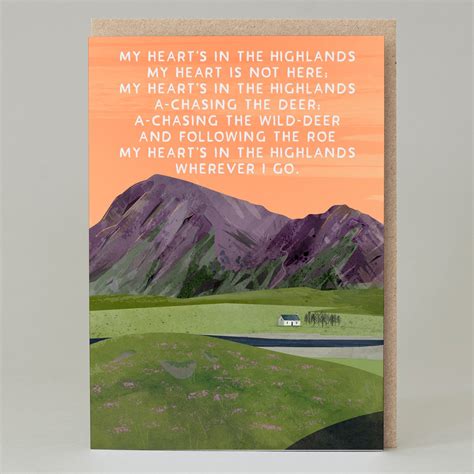 My Heart Is In The Highlands Card Eat Haggis