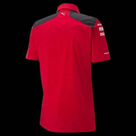 Chemise Ferrari Leclerc Sainz F1 Puma Manches Courtes Rouge 701223386 001