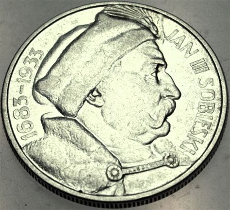 10 zł złotych 1933 Jan III Sobieski SREBRO 15163276490 Allegro pl