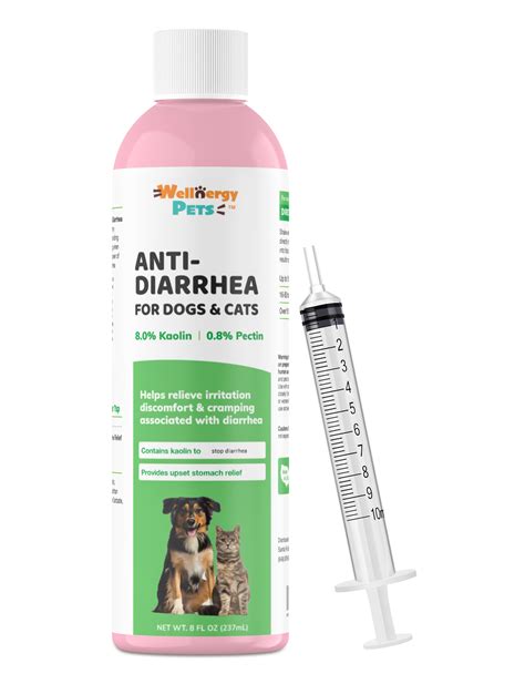 Anti Diarrhea Liquid For Dogs And Cats With Pectin And Kaolin 8 Oz