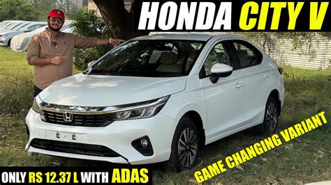 Honda City V 2023 ADAS 4 Airbags More Walkaround With On Road