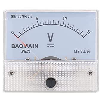 Amazon Baomain Analog Voltmeter C Dc V Rectangle Analog