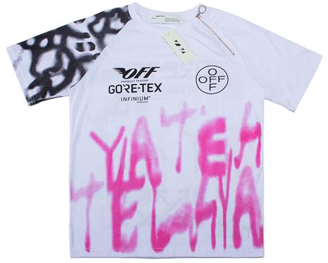 Купить Футболка Off White x Gore Tex белая мужская женская унисекс ...