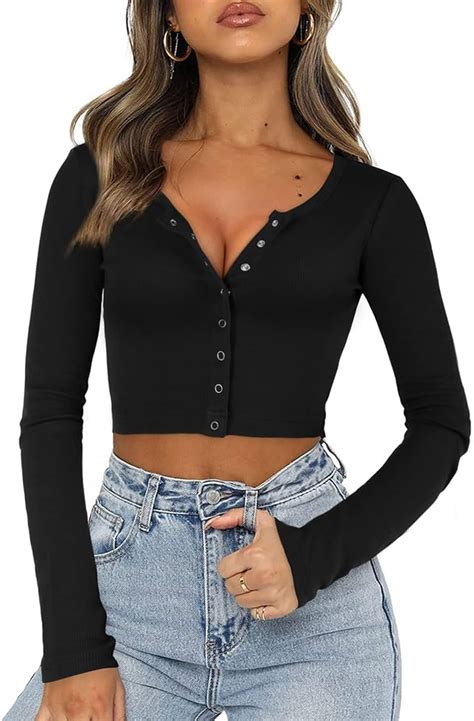 Longitude Rehearsal Compromise Long Sleeve Crop Tops For Women Enclose