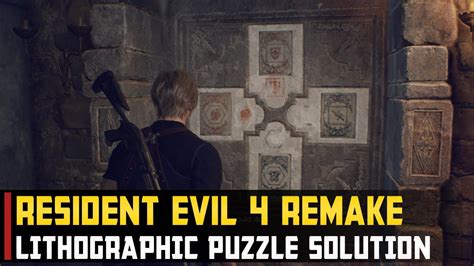 Lithographic Stone Puzzle Resident Evil Remake Youtube