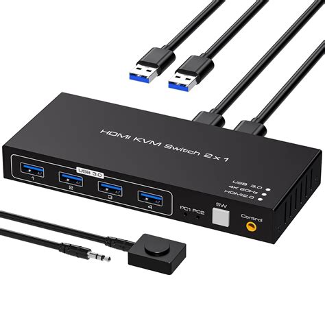 Atlahet Hdmi Kvm Switch Hdmi Port K Hz For Computers Share