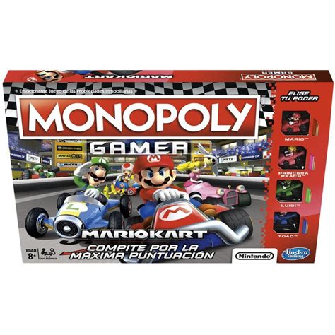 Hasbro Monopoly Gamer Mario Kart Juego De Mesa Hasbro Falabella