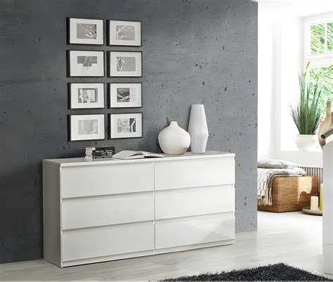 Grande Commode 2x3 Tiroirs Blanc Benny