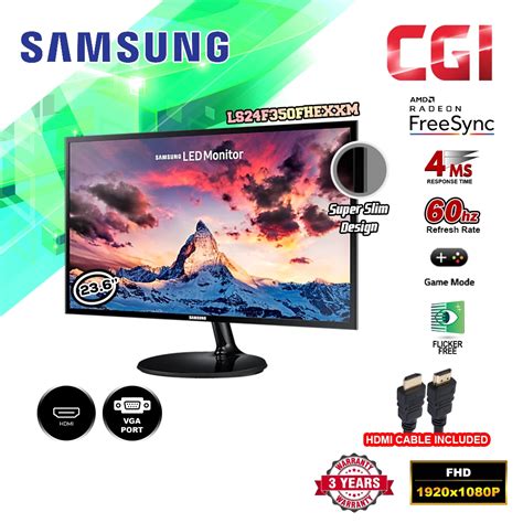 Samsung 236 Ls24f350fhexxm Led Monitor Shopee Malaysia