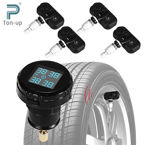 Universal TPMS Car Tire Pressure Monitoring System With 4 Built In