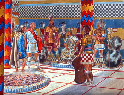 Achaeans Visiting The Kings Palace At Thebes Bce Ancient Troy