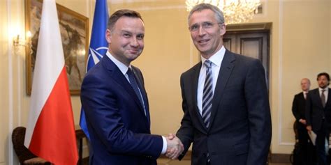 Andrzej Duda Z Sekretarzem Generalnym Nato O Przysz Orocznym Szczycie