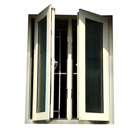 Residential White UPVC Casement Window Glass Thickness 4 Mm Size