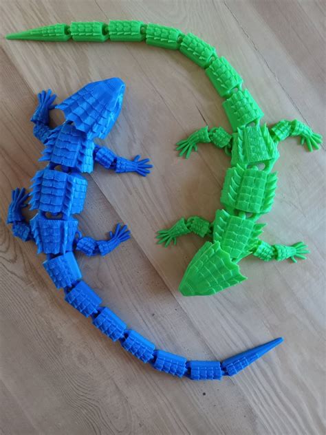 3d Printed Articulated Lizard Etsy