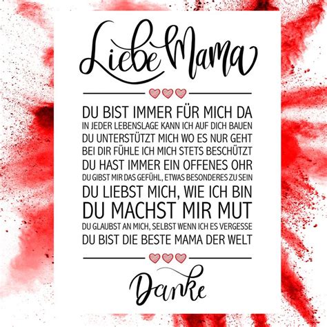 Liebe Mama Kunstdruck Gedichte für söhne Mutter zitate Mutter sprüche