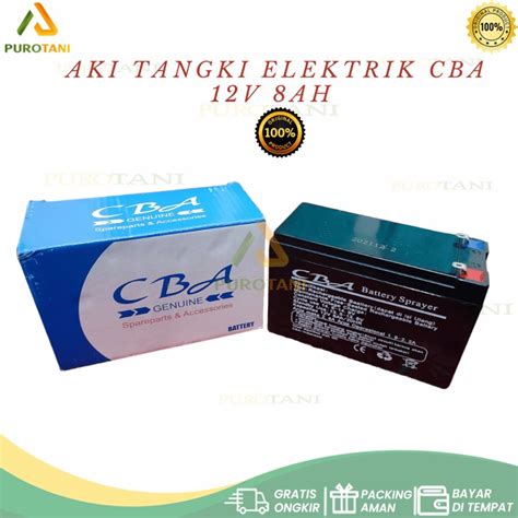 Cba Battery Sprayer Aki Kering Tangki Elektrik Cba V Ah Original