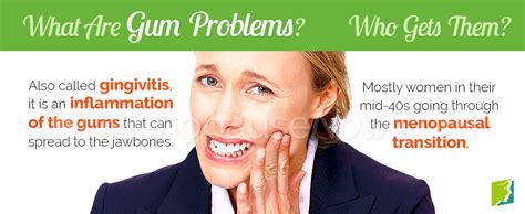 Gum Problems Symptom Information Menopause Now