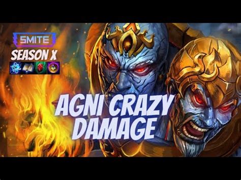 SMITE GAME AGNI CRAZY DAMAGE Smite Season 10 Ranked Conquest Agni