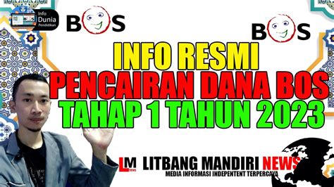 Info Resmi Pencairan Dana Bos Tahun 2023 Direktorat Sekolah Dasar Dana